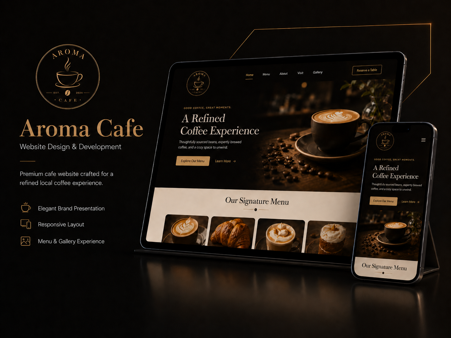 Aroma Cafe brand preview